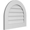 Ekena Millwork Round Top Surface Mount PVC Gable Vent: Non-Functional, w/ 3-1/2"W x 1"P Standard Frame, 26"W x 22"H GVPRT26X2201SN - alternate 3